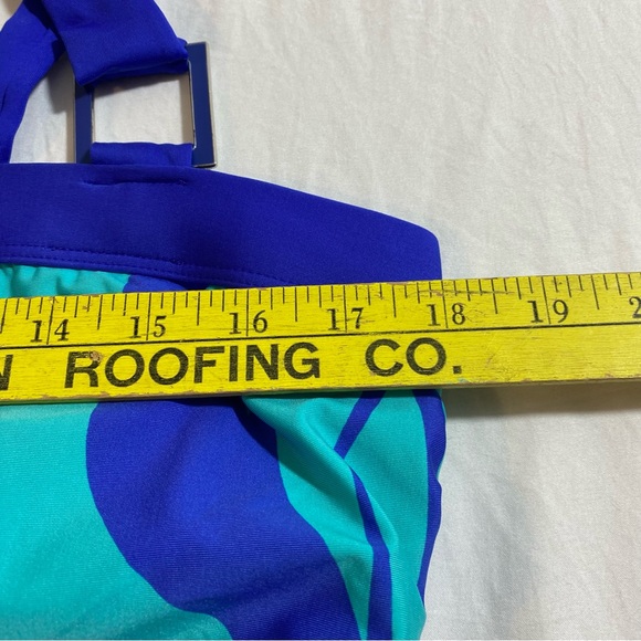 Jag swimsuit Women’s One piece XL Leaves Pattern Square padded Hawaiian swim - Picture 7 of 8